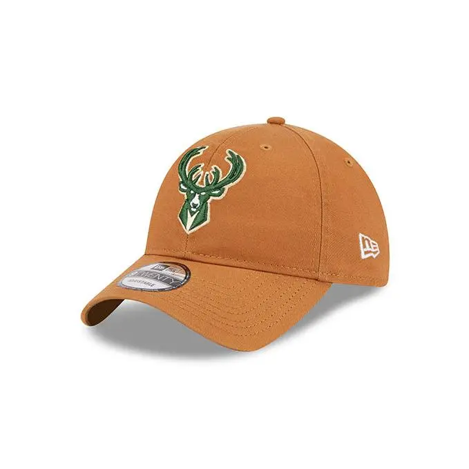 New Era Icon 9Twenty Bronze Milwaukee Bucks Adjustable Hat