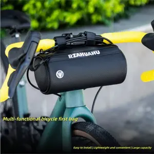 Simple Fashion Frame Bag 3D Design Handlebar Bag, Spacious Bicycle Accessories, Essential Bike Bag, Durable Bike Storage Bag