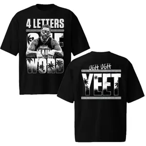 Jey Uso - Four Letters, One Word Bootleg T-Shirt, Ugh Ugh Yeet Shirt, Vintage Retro Music Tour Tee, Fashion Cotton, Full Colors, Full Sizes, For Men, For Women
