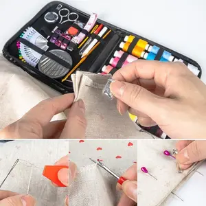 Small Travel Sewing Tool Kit, Includes Needles, Thread, Scissors, Emergency Repair Supplies, Multicolor Basic Sewing Accessories
