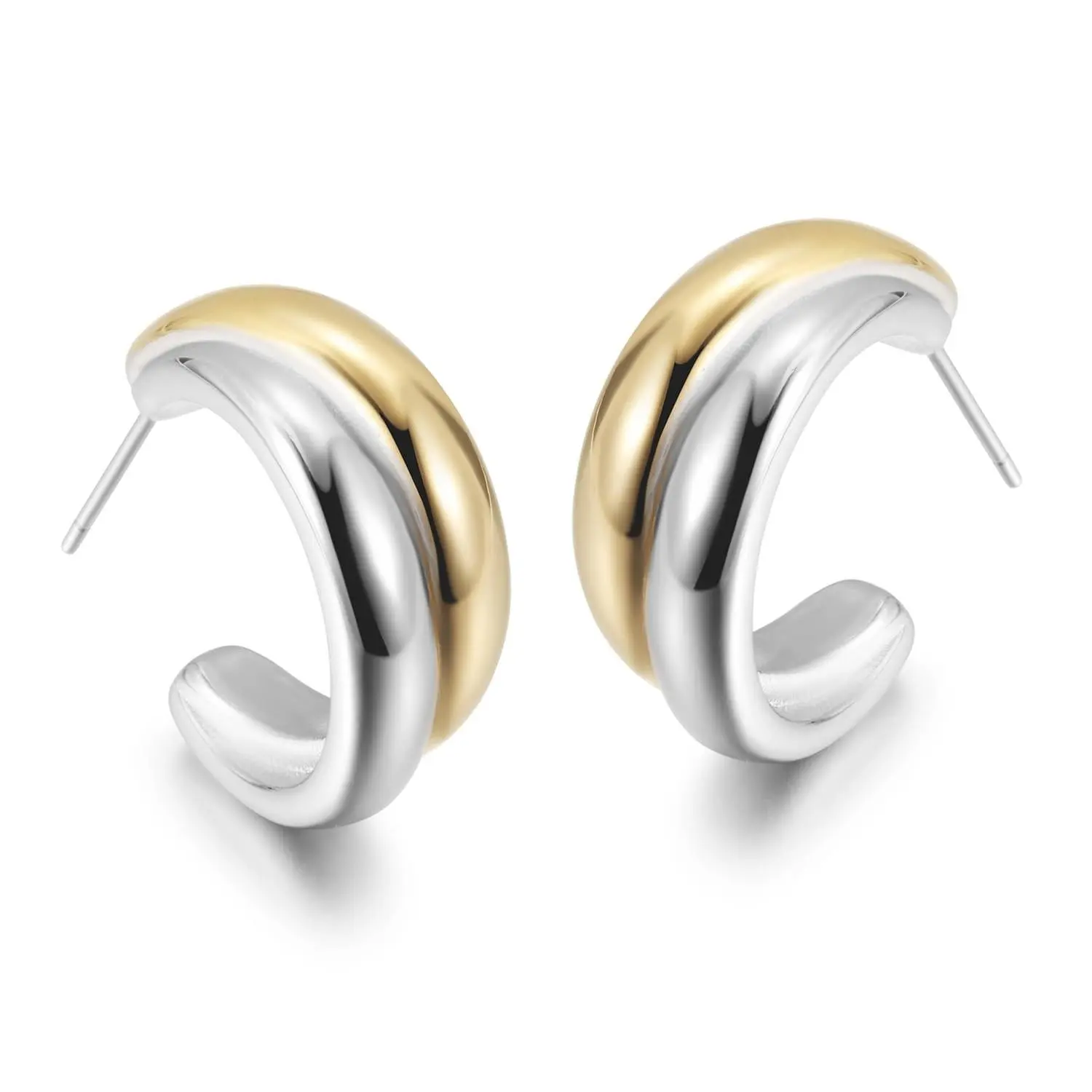 Two Tone Perfect Hoops