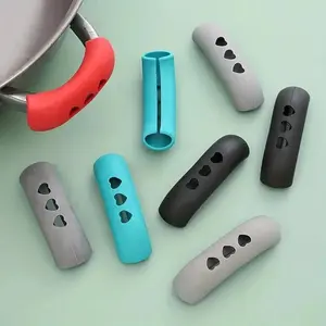 Silicone Pot Handle Cover, 2 Counts Heat Resistant Pot Handle Protector, Modern Kitchen Accessories for Home Use, Kitchen Gadgets, Kitchenware