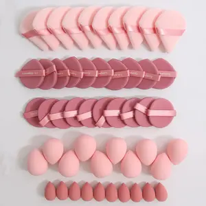 10/20/40/60pcs Multi-Functional Makeup Sponges, Latex-Free Wet and Dry Beauty Blending Tools for Flawless Foundation, Suitable for All Skin Types