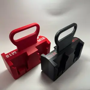 Milwaukee M18 Battery Caddy - Quad Battery Version - Multiple Colors Available