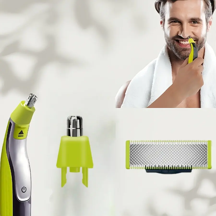 Replacement Razor Blade Head and Nose Hair Trimmer Head for Qp2523 6523 2520 2533 2523 2630 6520 2527 6523, T-Type Shaving Accessories, Shaver Attachments
