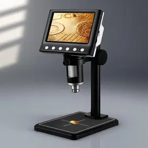 1000x High Definition LCD Digital Microscope, Portable LED Illuminated USB Interface, Fast Observation, Professional Equipment with 32GB Memory Card