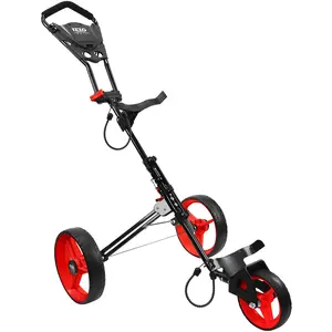 Izzo Golf Rover II 3-Wheel Push Cart - Black