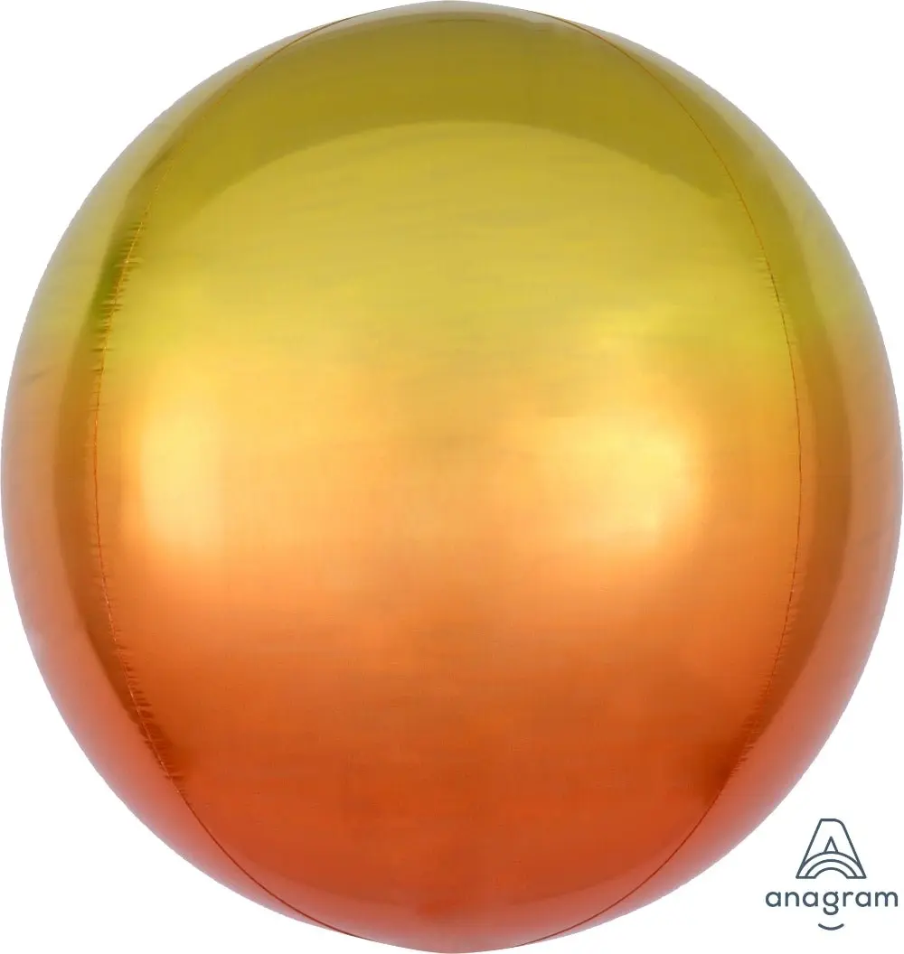 Ombre Yellow & Orange Orbz Balloon, 16''