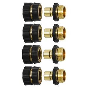 3/4 Inch Garden Hose Fitting Quick Connector Male and Female Set, Garden Hose Adapter, Quick Connect Hose Fittings, Garden Hose Connector, Hose Attachment