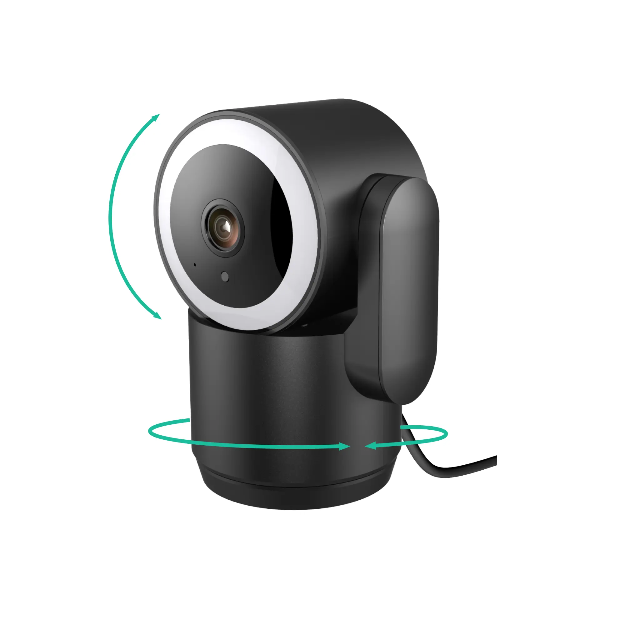 Luna Home Cam V3 - 2K WiFi Monitoring Surveillance Camera, 2.4GHz & 5GHz WiFi, Indoor Smart Home Gadget with 355° Pan-Tilt, Built-in Spotlight, Human Auto Tracking, 2-Way Audio, Video Recording
