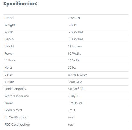 [TOP RATED - FLASH SALE] ROVSUN 7.9 Gal Portable Evaporative Air Cooler with Remote Control