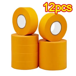 12pcs Painter's Paint Tape, Easy Tear Design and Clean, Waterproof, Heat Resistant, Multi-Purpose for Painting, Crafts, Tile Grouting