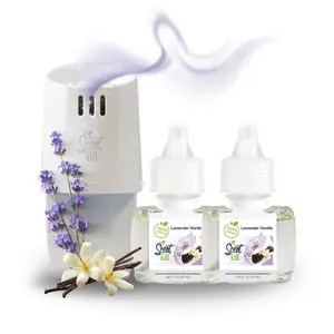 100% Natural Lavender Vanilla Plug in Refill Air Freshener Starter Kit