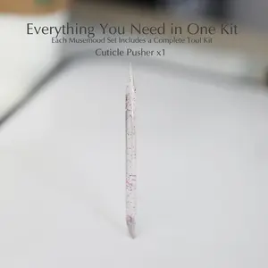 Cuticle Pusher x1- Handmade 3D Gel Press-On Nails | Reusable, Long-Lasting, Salon-Perfect Finish，3D Gel Nails Acrylic Press on Nails