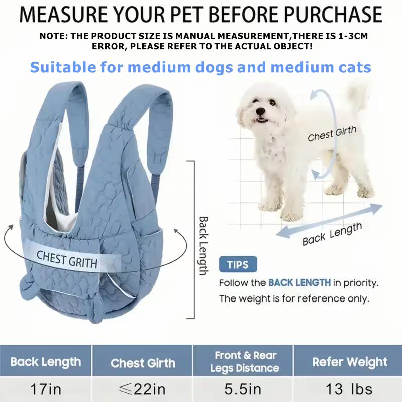 Pet Backpack, Adjustable Front-Carrying Backpack for Dogs and Cats, Ideal for Travel, Hiking, and Camping; Suitable for Small and Medium-Sized Dogs, Cats, and Rabbits; Features a Removable Bottom Safety Strap Pet Backpack, Adjustable Front-Carrying Backpack for Dogs and Cats, Ideal for Travel, Hiking, and Camping; Suitable for Small and Medium-Sized Dogs, Cats, and Rabbits; Features a Removable Bottom Safety Strap