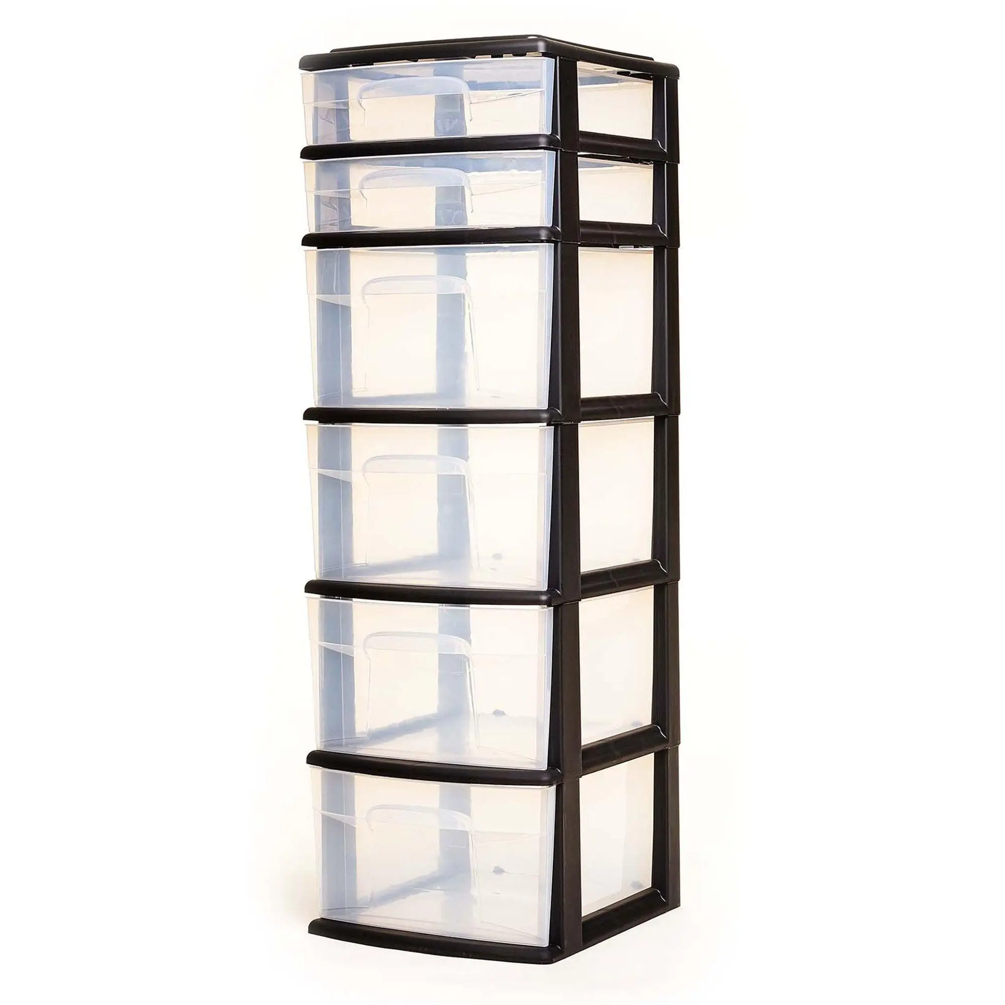 Homz 6-Drawer Plastic Bedroom & Closet Organizer Storage, Frame Boxes Household Homz 6-Drawer Plastic Bedroom & Closet Organizer Storage, Frame Boxes Household