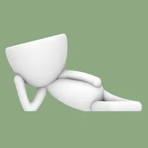 Model E . 3D printed planter