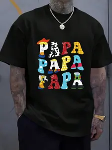 100% Cotton Funny Story Papa Toy Boy Story Dad Fathers Day Tee For Mens T-Shirt, Vintage Graphic Tees Casual Outfits, Men Women Summer Clothes