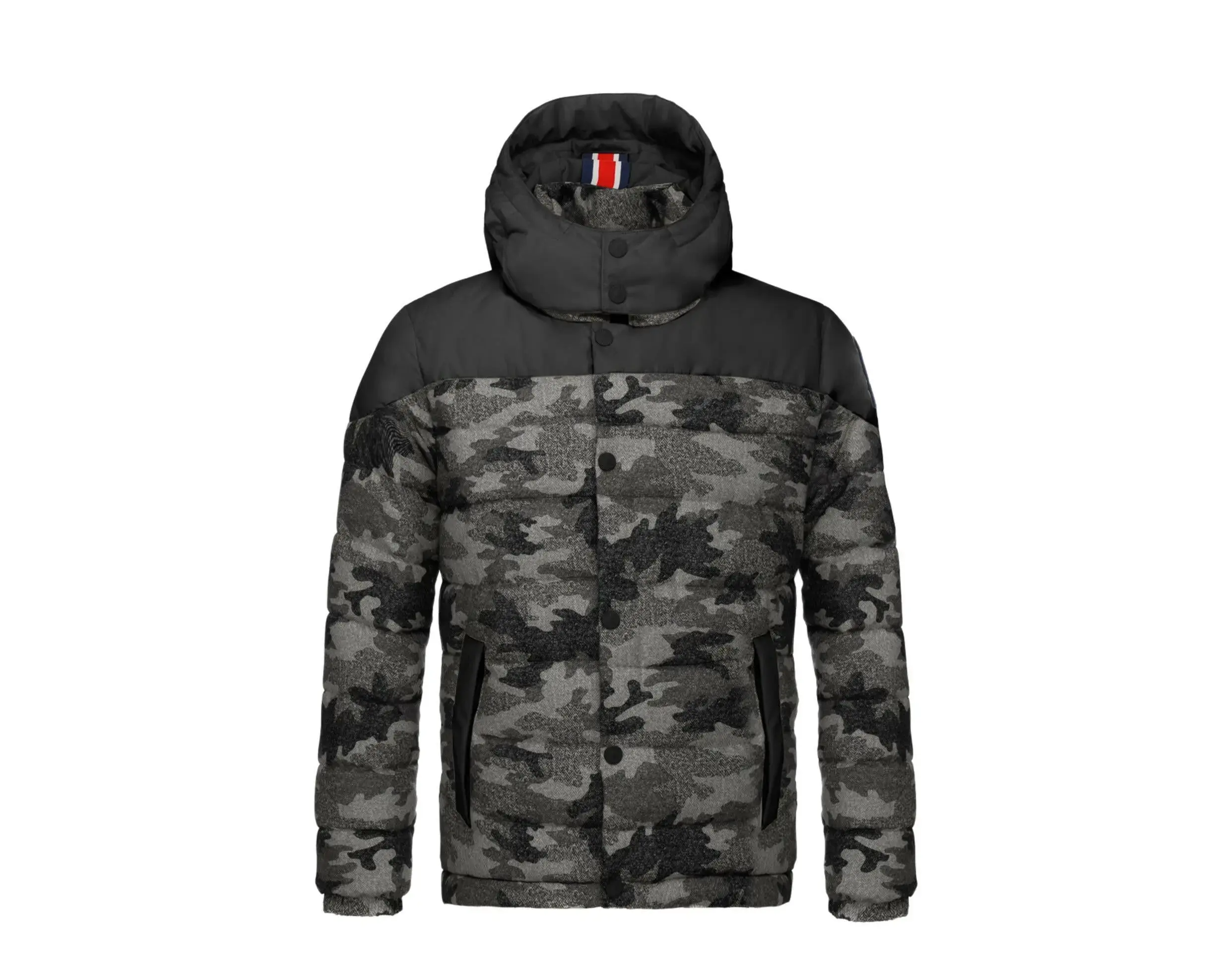 Invicta Joey Hip-Length Puffer Jacket in Anthracite/Dark Grey | Men's