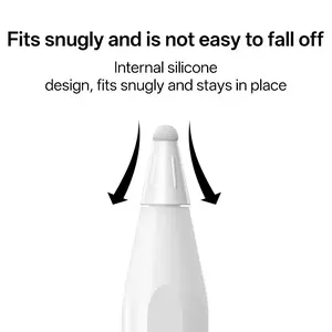 Apple Pencil Replacement Nib Set with Fiber Tip Cover, Compatible with Full Series Handwriting Pens, Original Apple Pencil Accessories, Stylus Pen, Touchscreen Pen