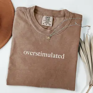 Comfort Colors Overstimulated Shirt for Mom Cowboy Frog Shirt Unhinged TShirt Weirdcore Clothing Gen Z Shirt Weird Stuff Funny TShirt