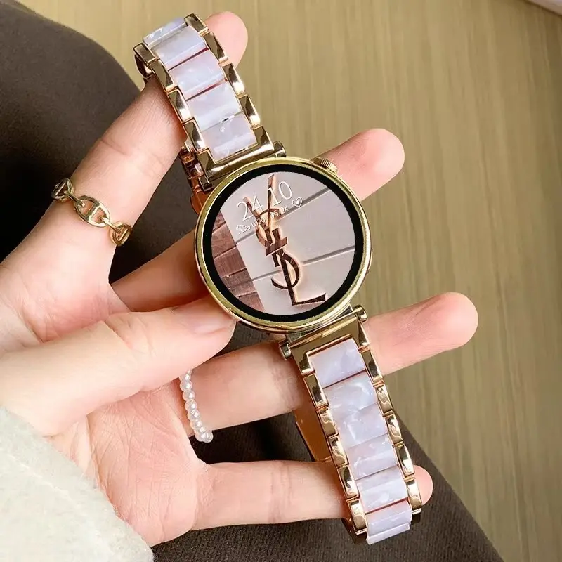 Suitable for Huawei watchgt4/5 watch strap, metal resin watch, watch4 women's summer model Suitable for Huawei watchgt4/5 watch strap, metal resin watch, watch4 women's summer model