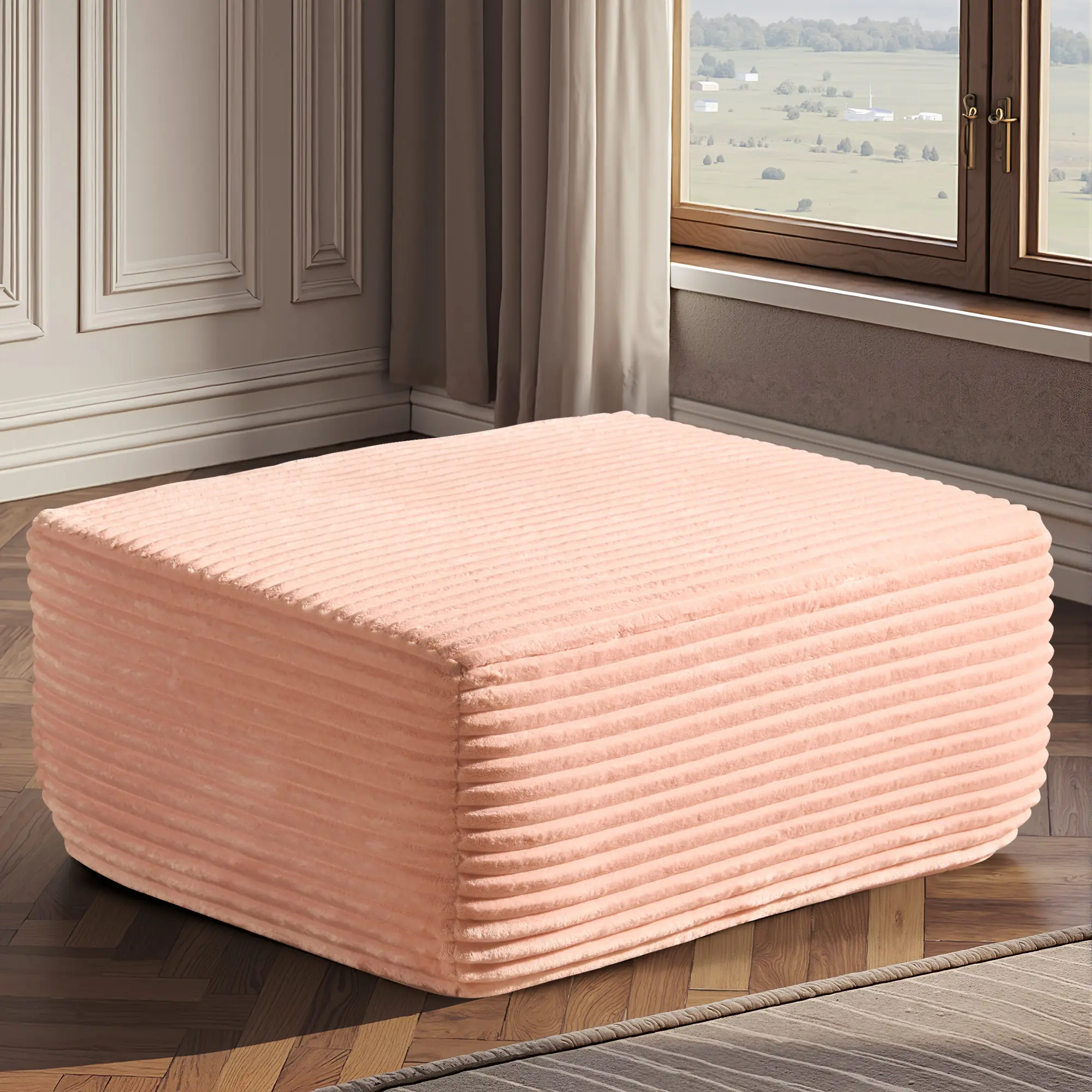 Pink Plush Corduroy