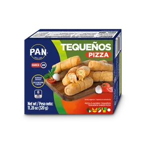 P.A.N. Tequeños de Pizza Classic Venezuelan Delight 8 Snacks 320g Soft Crunchy Dishes for Gatherings & Celebrations