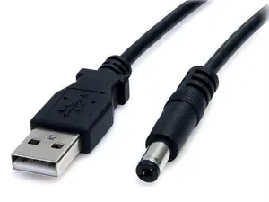 StarTech 3Ft Electronic USB-to-Type M Barrel DC Power Cable - Large Home Appliance Accessory with Reliable Connector