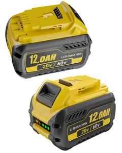 Double the Runtime! 2-Pack 12Ah Dewalt Flexvolt Battery for 20V/60V Max Tools | Long-Lasting Power Lithium High Capacity