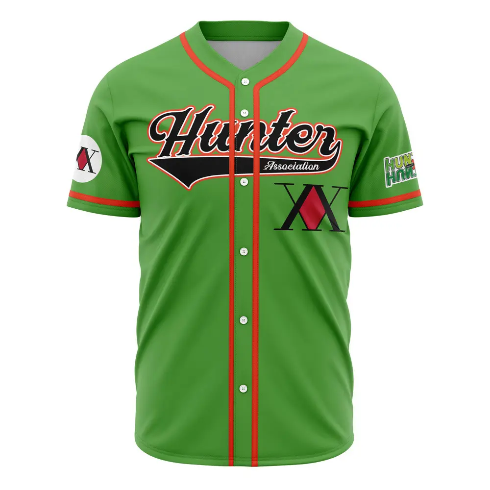 Men's Gon Hunter Association Professional Baseball Jersey, Sports & Outdoor Clothing Top