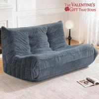 Blue Grey - Plush - Love Seat