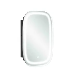 VASAGLE Wall-Mounted Cabinet with Mirror and Lights