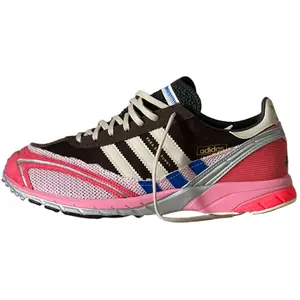 Adidas Adizero SL72 'Brown Clear Pink' x Bad Bunny Men's Lightweight Running Shoes with Breathable Mesh Upper & Boost Midsole