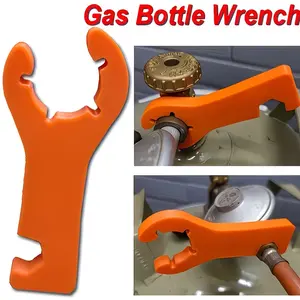 1 Gas Cylinder Wrench 2-in-1 Magnetic Gas Cylinder Wrench Suitable for RV, Caravan, Outdoor Barbecue RV Gas Bottle Wrench RV Gas Cylinder Wrench