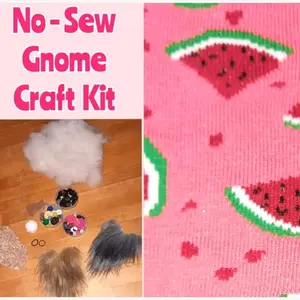 DIY Craft Kit - No Sew Gnome - Watermelon Gnome