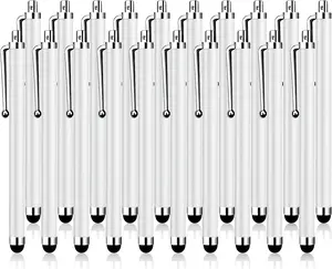 20 Pack Stylus Pen,Stylus Pen for Touchscreen High Precision and Sensitivity for Everyday Writing/Drawing,Universal Stylus Compatible with Touch Screens,White