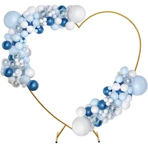 Heart Arch Stand for Proposal, Shaped Arch Balloons Heart Backdrop Display Wedding Balloon Arch Stand 2 T-Base Supports 22.04 Lbs. Weight Capacity for Photography, Weddings