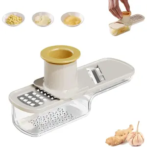 2026 New Multifunctional Garlic Grinder & Mandoline Slicer Garlic & Ginger Grinder Kitchen Gadget