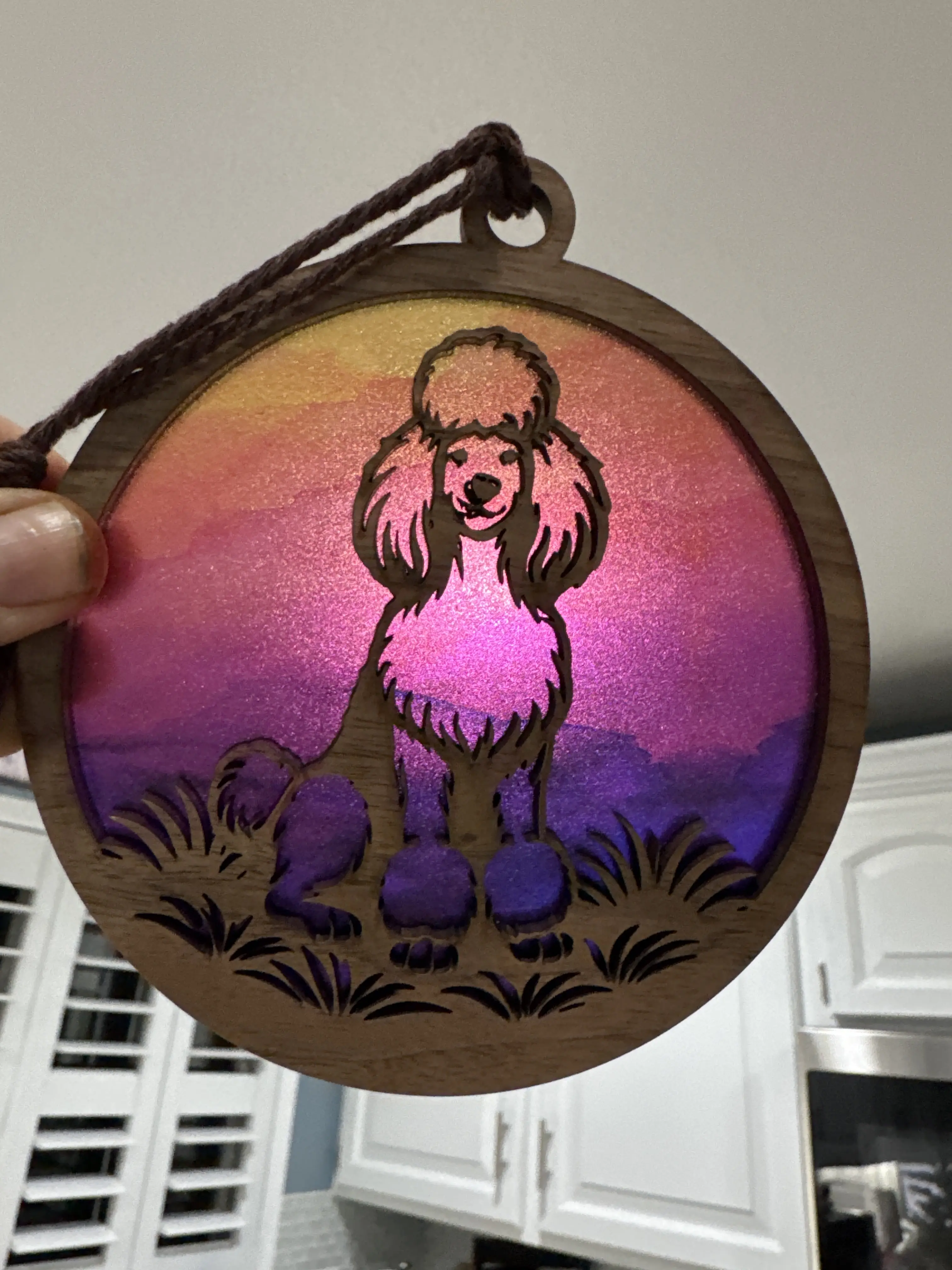 Poodle Suncatcher for Sunny Window Poodle Suncatcher for Sunny Window