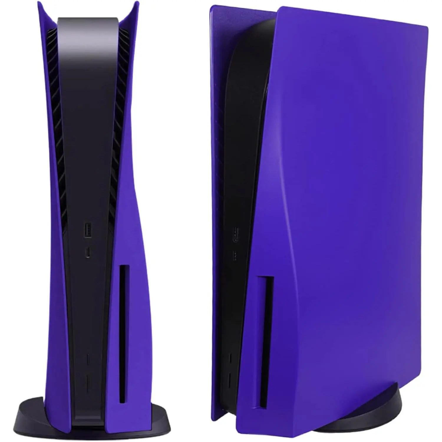 Anti-Scratch Replacement Faceplates with Port for PS5 Disc Edition Console - Cover Shell Panels, Gaming Console Accessory with Manufacturer Warranty (Purple)