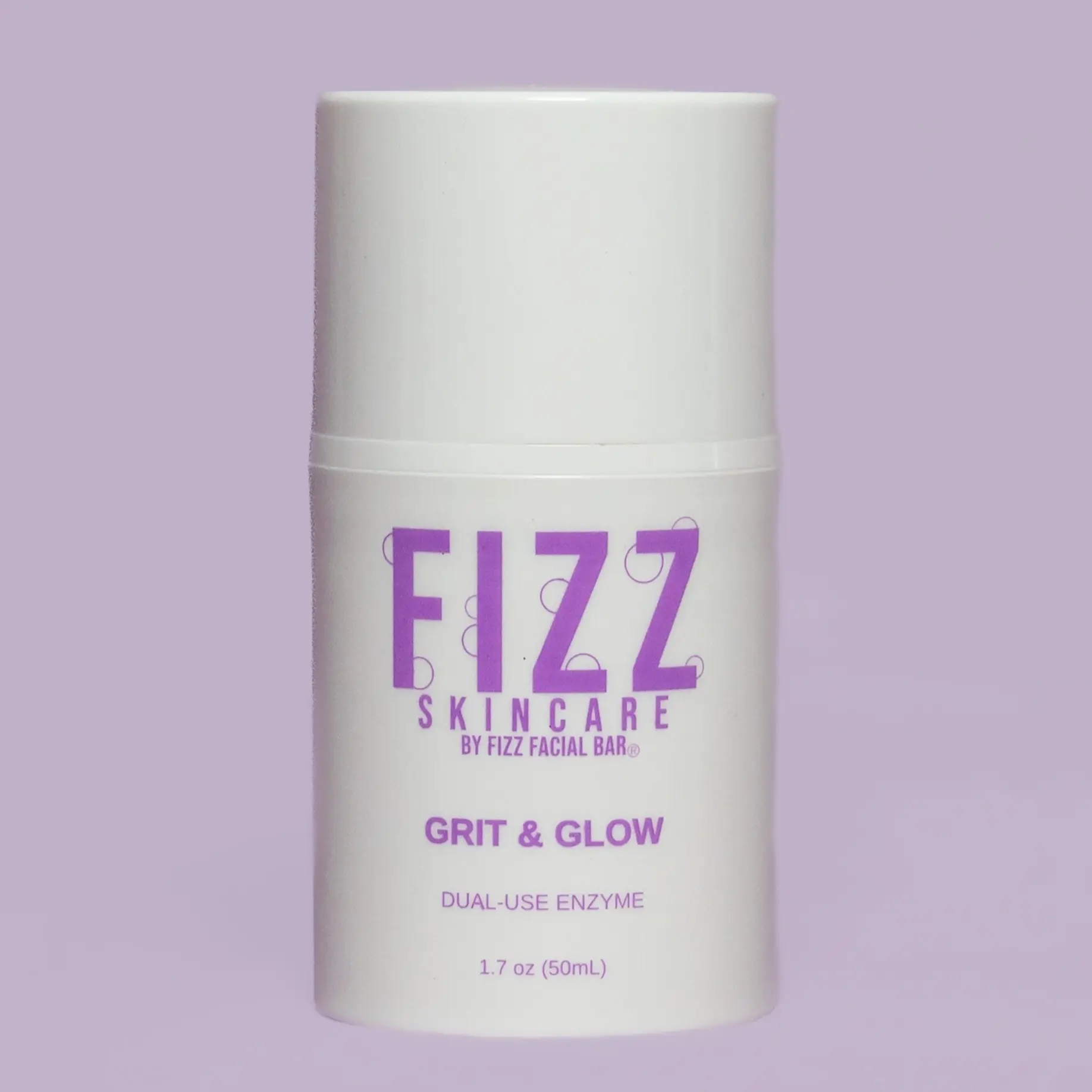 Fizz Skincare Grit & Glow Enzyme Exfoliant - Dual-Use Enzyme Formula by Fizz Facial Bar - 1.7 oz 50ml