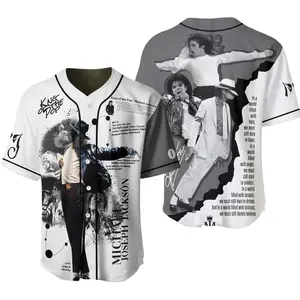 Personalized MJ Baseball Jersey - King of Pop Tribute Shirt