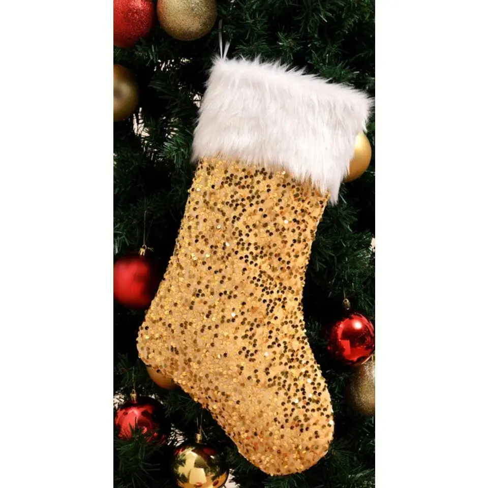 Gold Sequin Stocking
