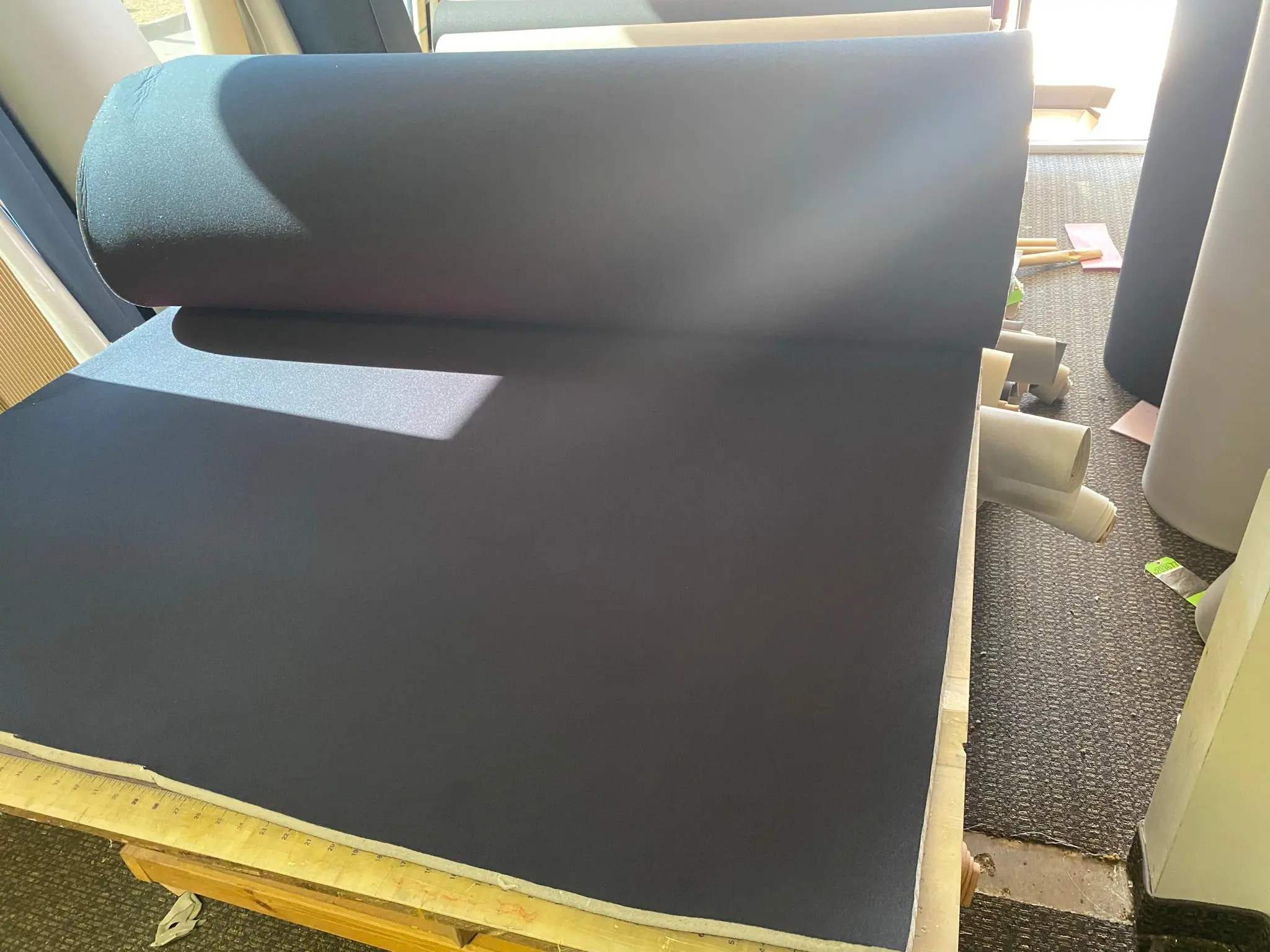 Dual Side Sew Foam 0.600" - Black Foam Material for Versatile Use in Various Applications