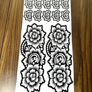 Henna Stencils -  Backhands and Fingers design for temporary Henna tattoos. Unique Patterns, Suitable for Various Occasions and Events