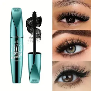 2-pack value set, 5D extreme volume mascara, makes eyelashes dense and long, black mascara for lasting enhancement, easy to use, suitable for daily makeup on all skin types, Cosmetic