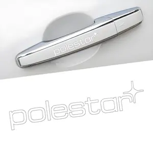 4PCS/SET Car Stickers Polestar Car Logo Badge Sticker Accessories Suitable for Volvo S60 S90 XC40 XC60 XC90 V60 V90 C40 Vehicle Exterior Decoration Automobile Decals