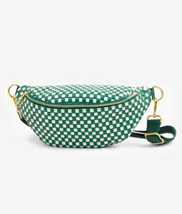 The Fawny Pack - Woven Green/White