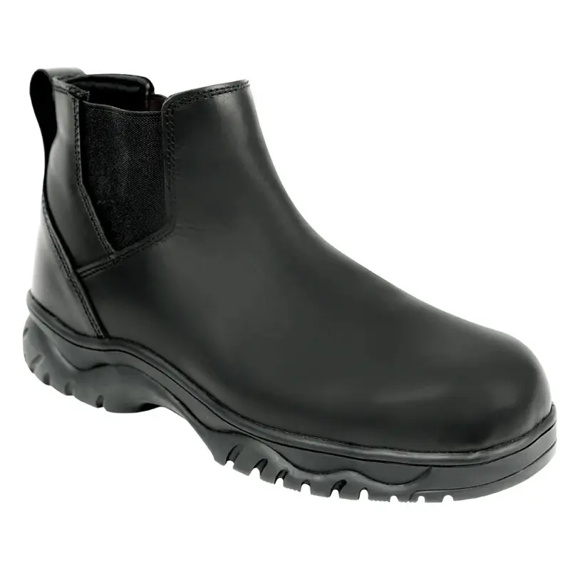 ROTHCO Men's Lightweight Chelsea Work Boots, 6-Inch Waterproof Full Grain Leather Slip-On Footwear with Oil & Slip-Resistant Rubber Sole